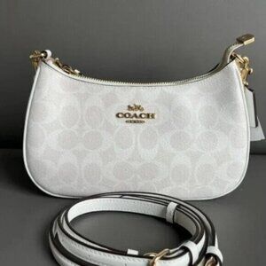 Coach Teri Shoulder Bag - Glacier White (Women’s)